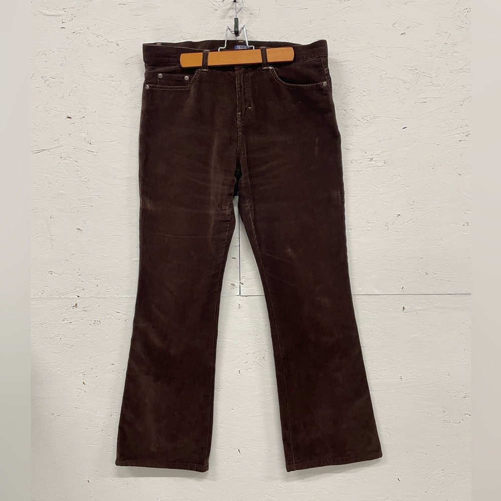 Vintage BUM Y2K Low Rise Flared Corduroy Pants, Size 10